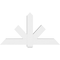 Ekena Millwork Kennewick Architectural Grade PVC Gable Bracket, 60"W x 32 1/2"H x 6"D x 6"F, 13/12 Pitch GBP060X33X0606KEN00 - alternate 2